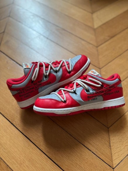 Nike Dunk Low Off White University Red