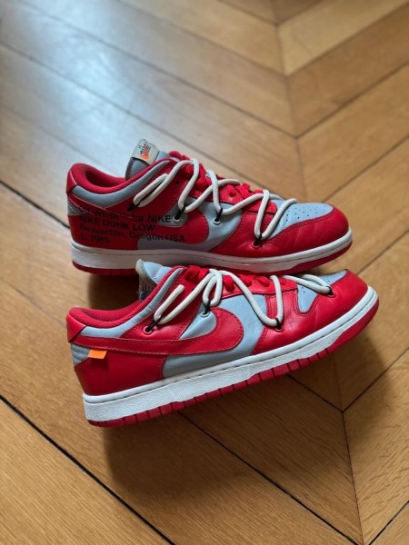 Nike Dunk Low Off White University Red