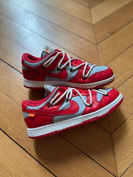 Nike Dunk Low Off White University Red