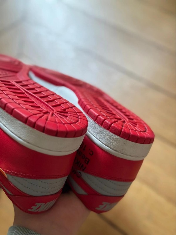 Nike Dunk Low Off White University Red 2