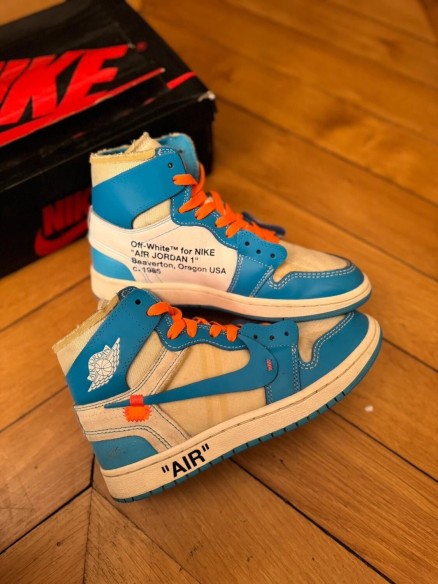 Air Jordan 1 High Off White UNC Blue Virgil Abloh
