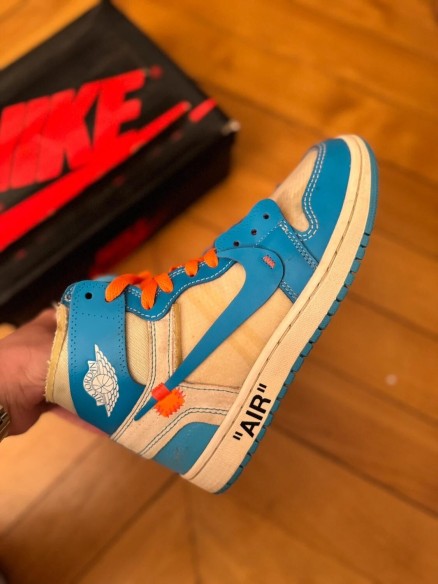Air Jordan 1 High Off White UNC Blue Virgil Abloh
