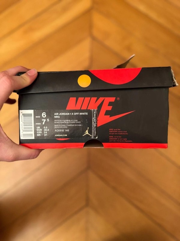 Air Jordan 1 High Off White UNC Blue Virgil Abloh 2