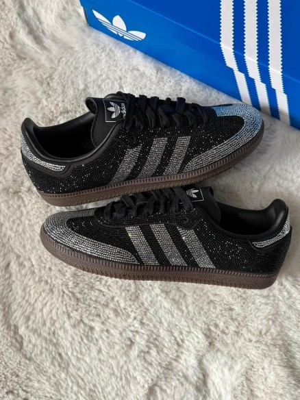 adidas samba og 'black silver rhinestones' 38