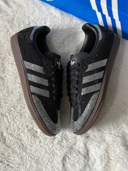 adidas samba og 'black silver rhinestones' 38