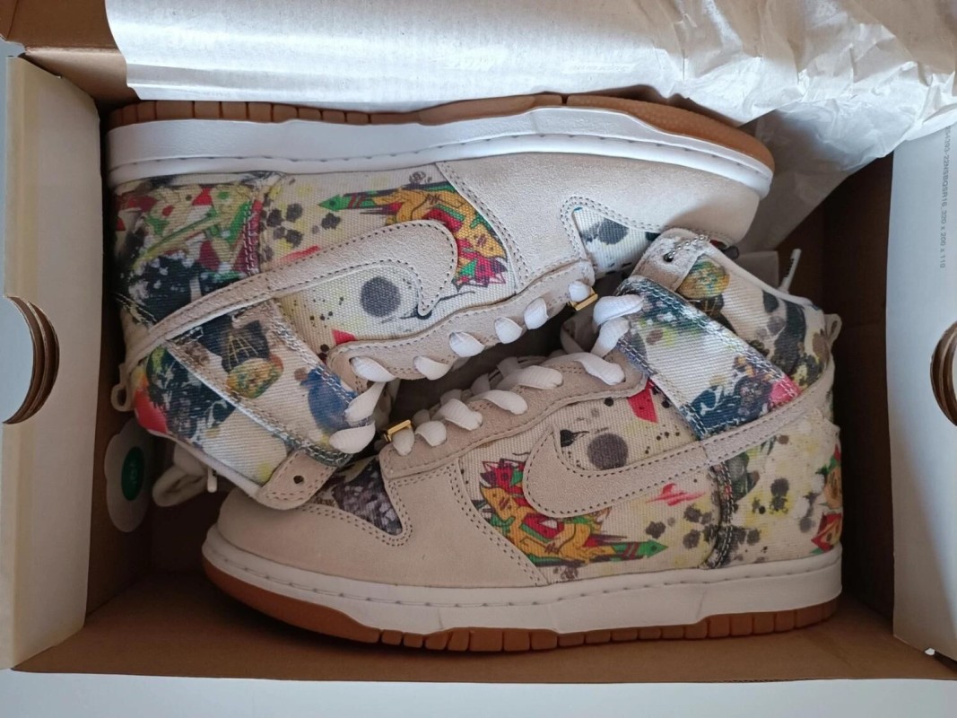 Nike SB Dunk High Supreme Rammelzee Sail 38,5 2