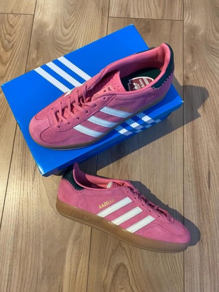 adidas gazelle indoor pink white cloud / rose blanc