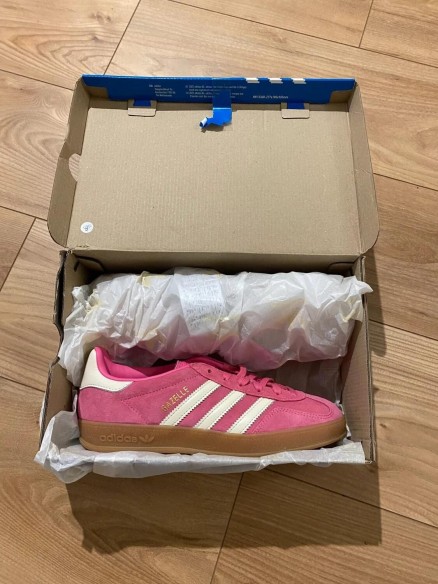 adidas gazelle indoor pink white cloud / rose blanc