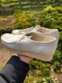 Mocassins Derbys en nubuck blanc Clarks Wallabee - Taille 44,5 - Neuf
