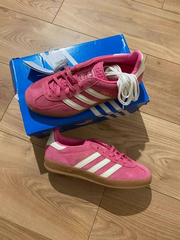 adidas gazelle indoor pink white cloud / rose blanc 2