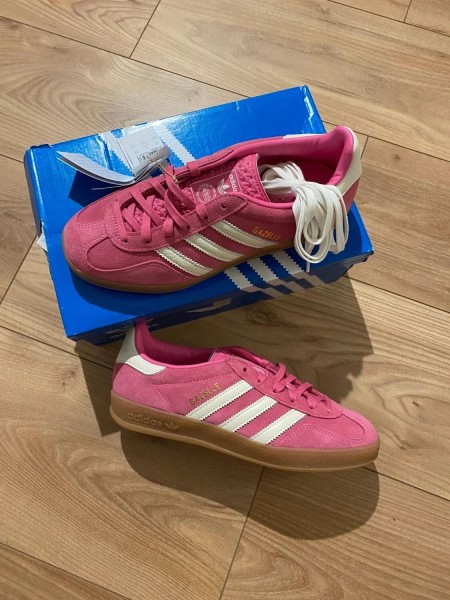 adidas gazelle indoor pink white cloud / rose blanc