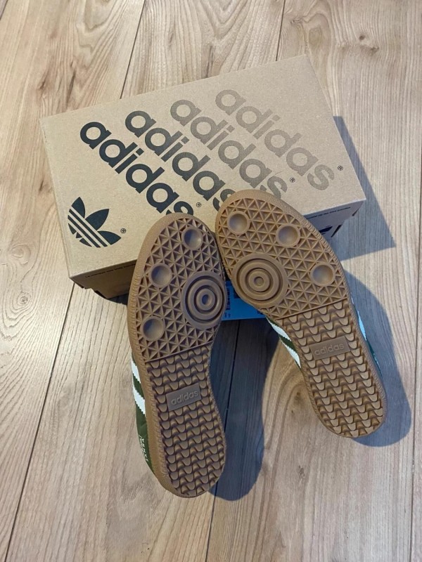 adidas samba dark green / vert olive white 2