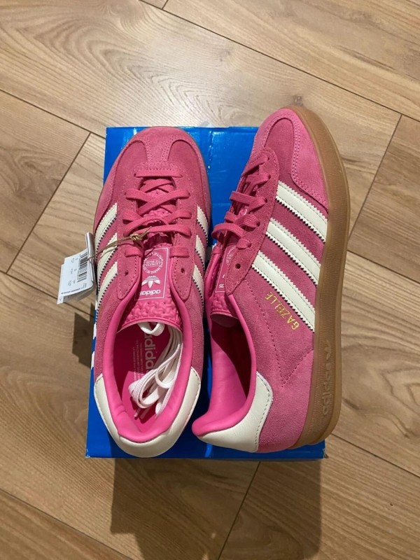 adidas gazelle indoor pink white cloud / rose blanc 2