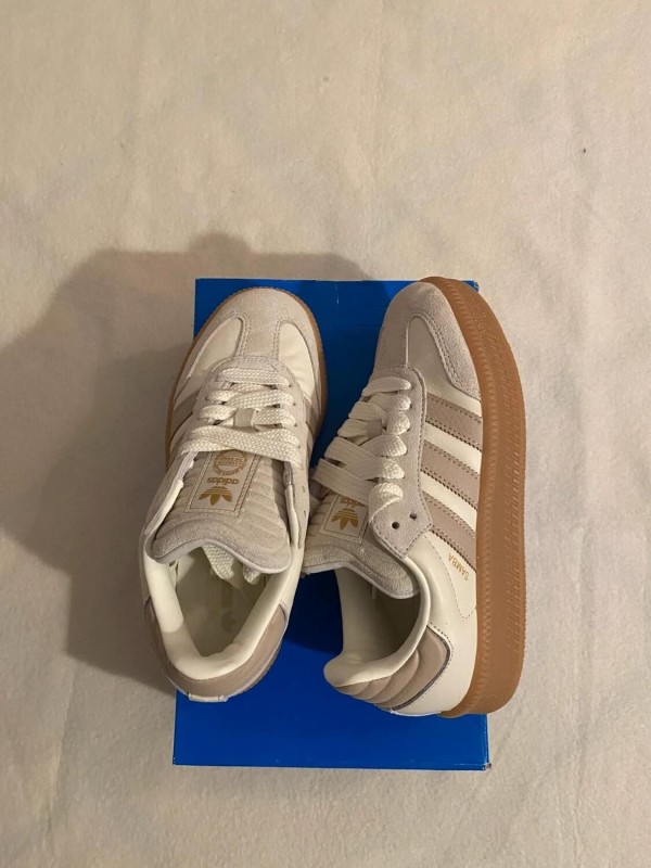 adidas samba XLG off white cream / clay brown / beige white gum 2
