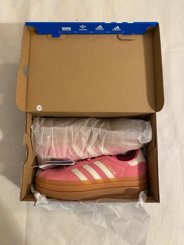 adidas gazelle bold pink white cloud / rose blanc 2