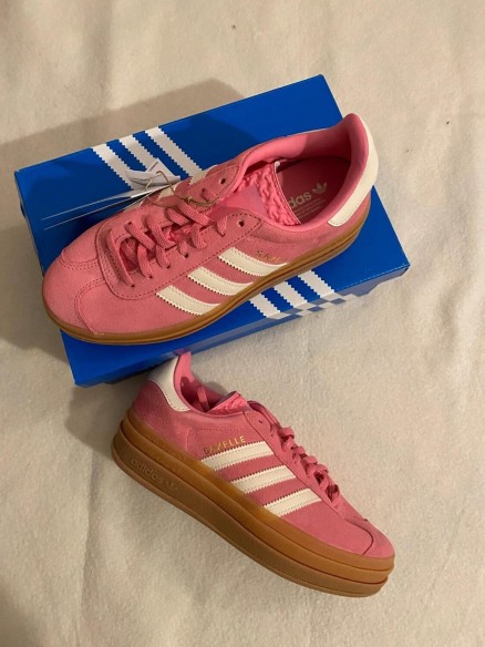 adidas gazelle bold pink white cloud / rose blanc