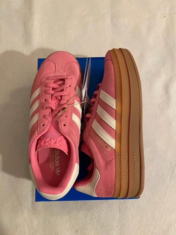 adidas gazelle bold pink white cloud / rose blanc 2