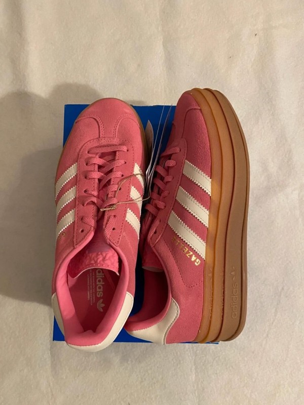 adidas gazelle bold pink white cloud / rose blanc 2