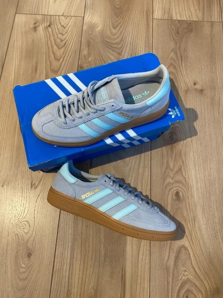 adidas handball spezial grey two blue tone / bleu gris / aluminium blue