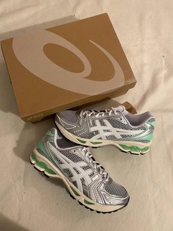 Asics kayano 14 white menthol green lime / white metallic / blanc vert