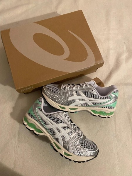 Asics kayano 14 white menthol green lime / white metallic / blanc vert