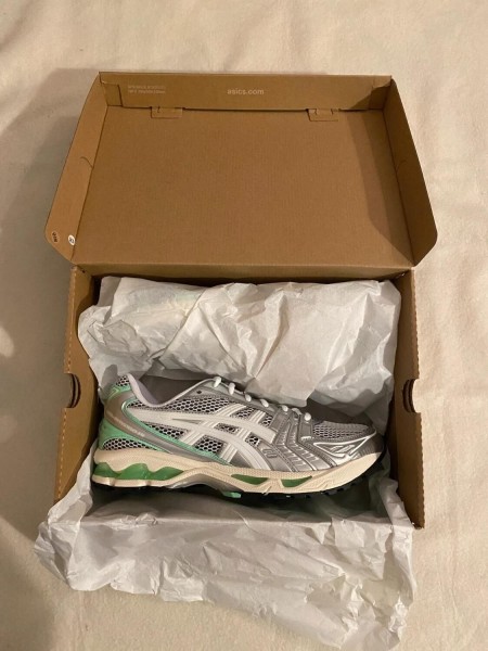 Asics kayano 14 white menthol green lime / white metallic / blanc vert
