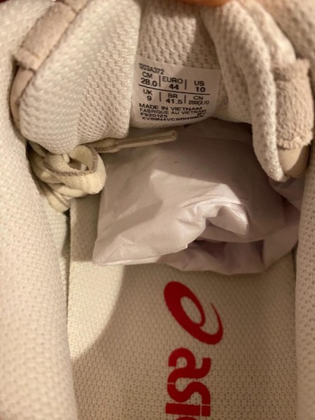 asics gel nyc cream moonrock pink / cream cloud grey / gris crème