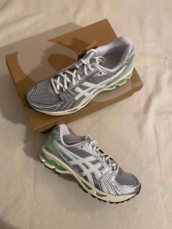 Asics kayano 14 white menthol green lime / white metallic / blanc vert 2