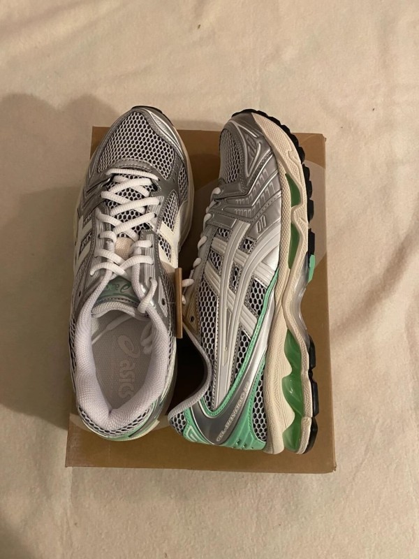 Asics kayano 14 white menthol green lime / white metallic / blanc vert 2
