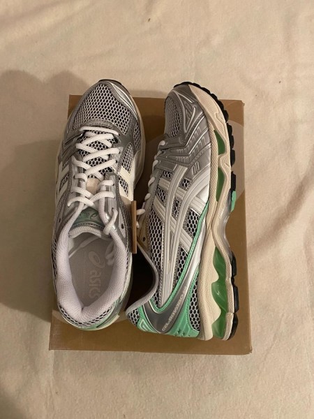 Asics kayano 14 white menthol green lime / white metallic / blanc vert