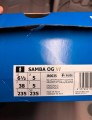 adidas samba og argenté cracked leather metallic taille 38
