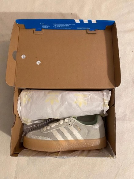 adidas sambae green cream white beige / vert menthe blanc