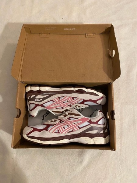 asics gel-nyc cream sweet pink brown / crème rose marron