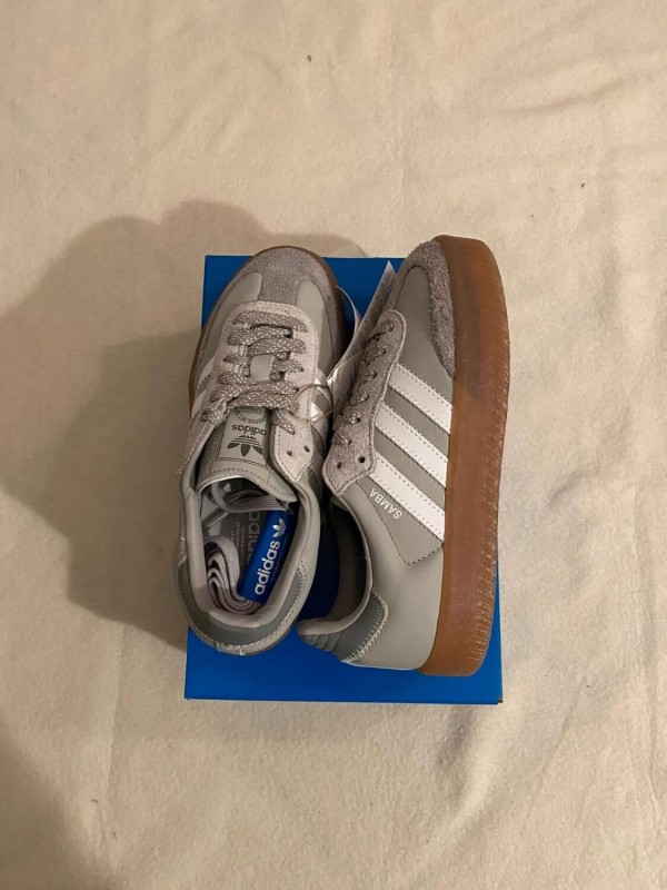 adidas sambae grey cream white / gris blanc 2