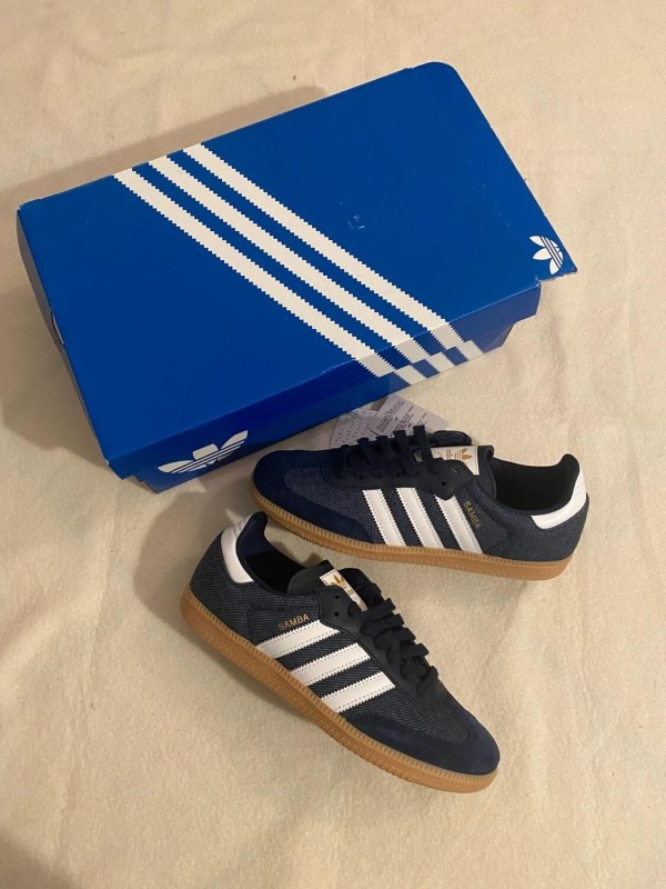 adidas samba og Levis jean blue / bleu foncé blanc