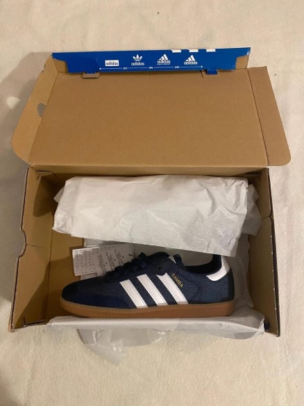 adidas samba og Levis jean blue / bleu foncé blanc