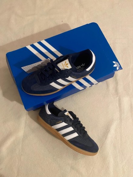 adidas samba og Levis jean blue / bleu foncé blanc