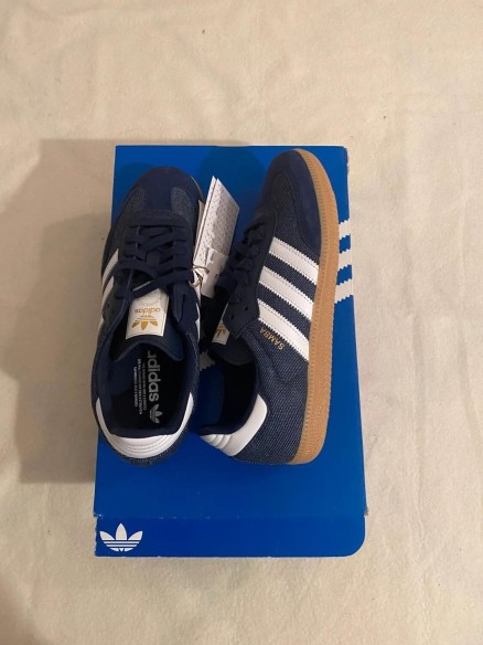 adidas samba og Levis jean blue / bleu foncé blanc