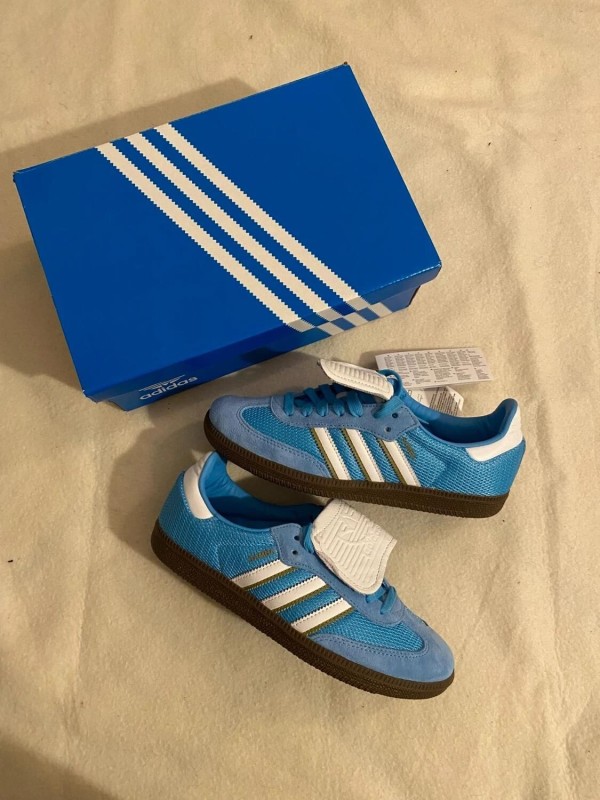 adidas samba LT semi blue burst / sky blue / bleu ciel blanc