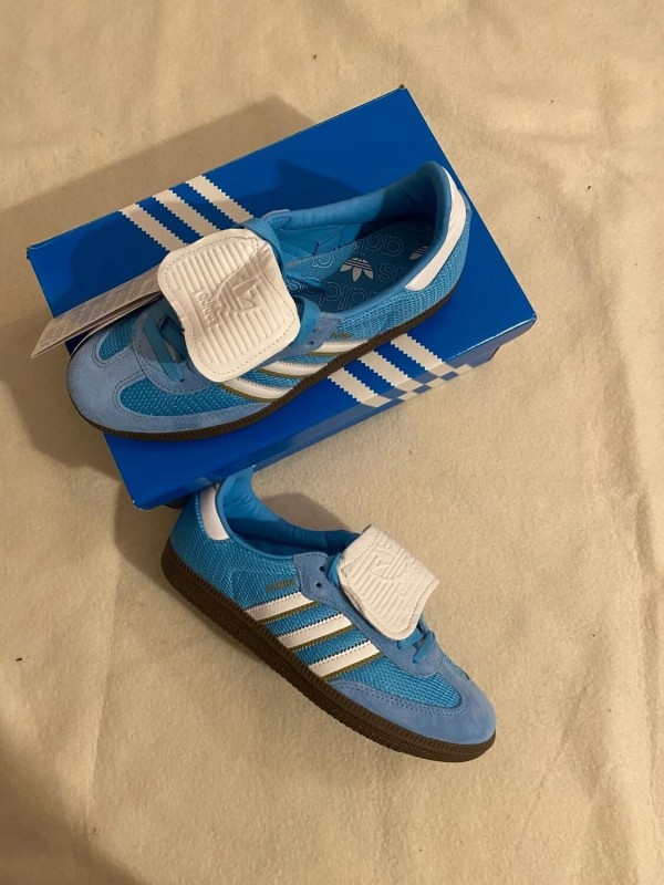 adidas samba LT semi blue burst / sky blue / bleu ciel blanc 2