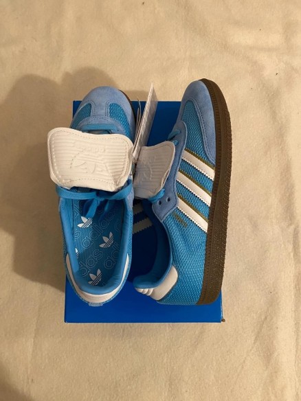 adidas samba LT semi blue burst / sky blue / bleu ciel blanc
