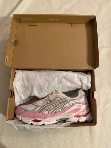 asics gel-nyc pink mineral cream beige / rose beige