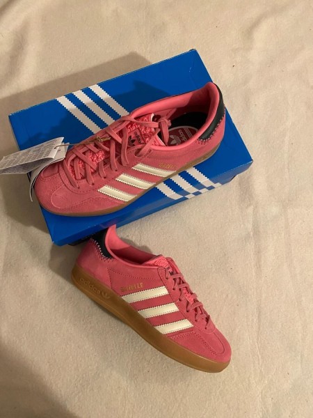 adidas gazelle indoor pink white cloud / rose blanc
