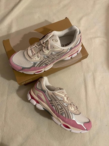 asics gel-nyc pink mineral cream beige / rose beige