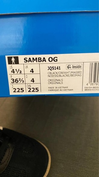 adidas samba OG black
