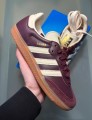 adidas samba og maroon gold metallic taille 36