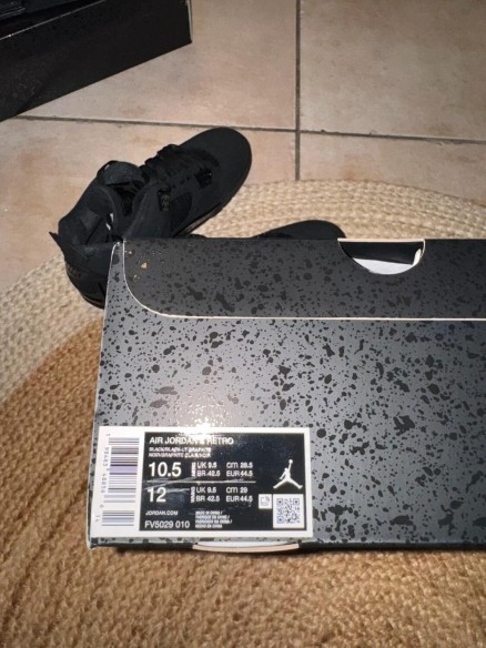 Jordan 4 Black Cat - Taille 44,5
