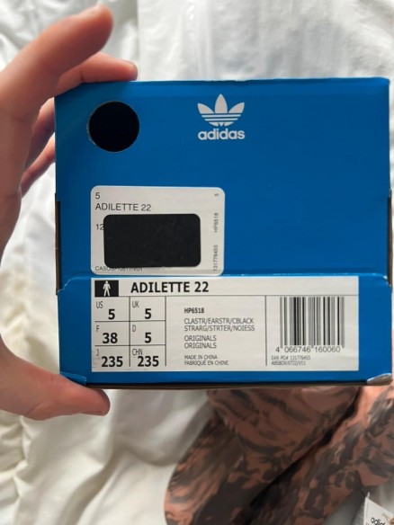 Claquette adilette adidas t38