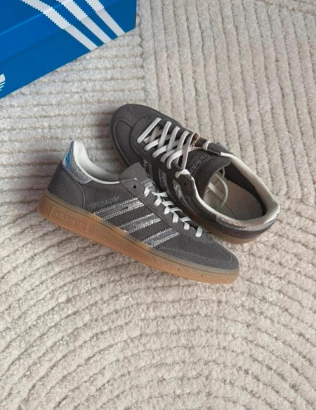 adidas Handball Spezial Marron Gris Argenté - 40,5