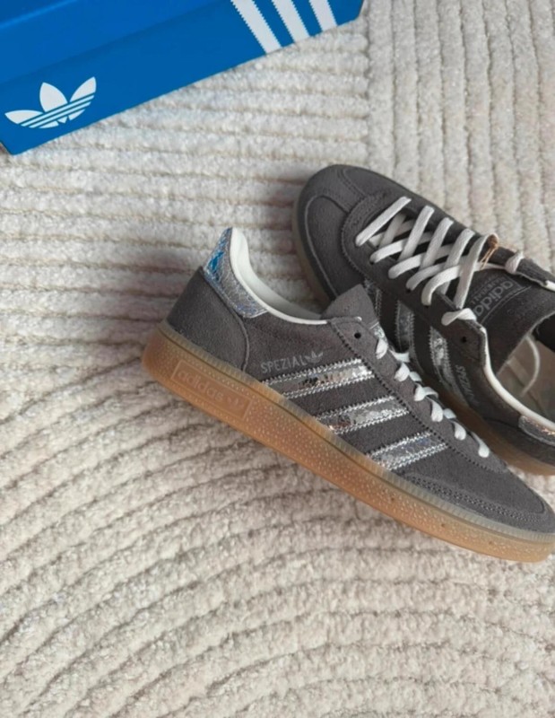 adidas Handball Spezial Marron Gris Argenté - 40,5 2